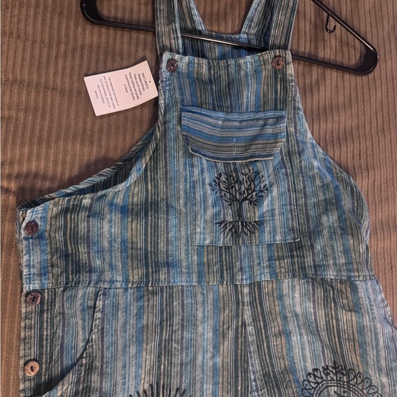 Blue overalls with black detail.  Size medium- new with tags! - Picture 9 of 9
